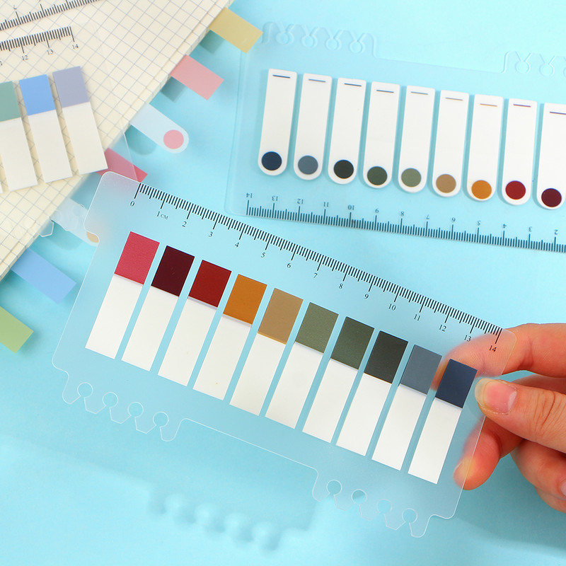 200 vnt./rinkinys PET vandeniui atsparus planavimo lipdukas Rodyklės skyriklis Žymė Lipnios pastabos Mokykliniai reikmenys