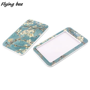 Flyingbee X1989 Van Gogh Almond Blossom Fashion Card Holder ID Holder Bus Card Holder Staff Card Lanyard For Key Phone Hang Rope