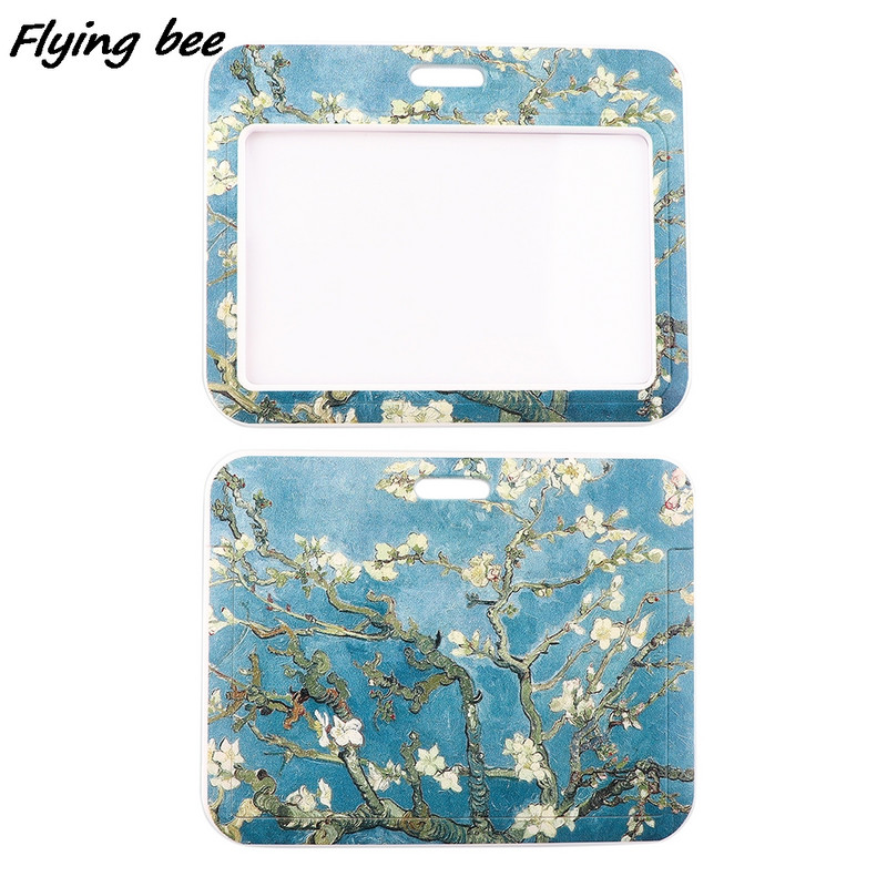 Flyingbee X1989 Van Gogh Almond Blossom Modni držač kartice Držač ID kartice Držač kartice za autobus Osoblje Uže za vješanje telefona za ključeve
