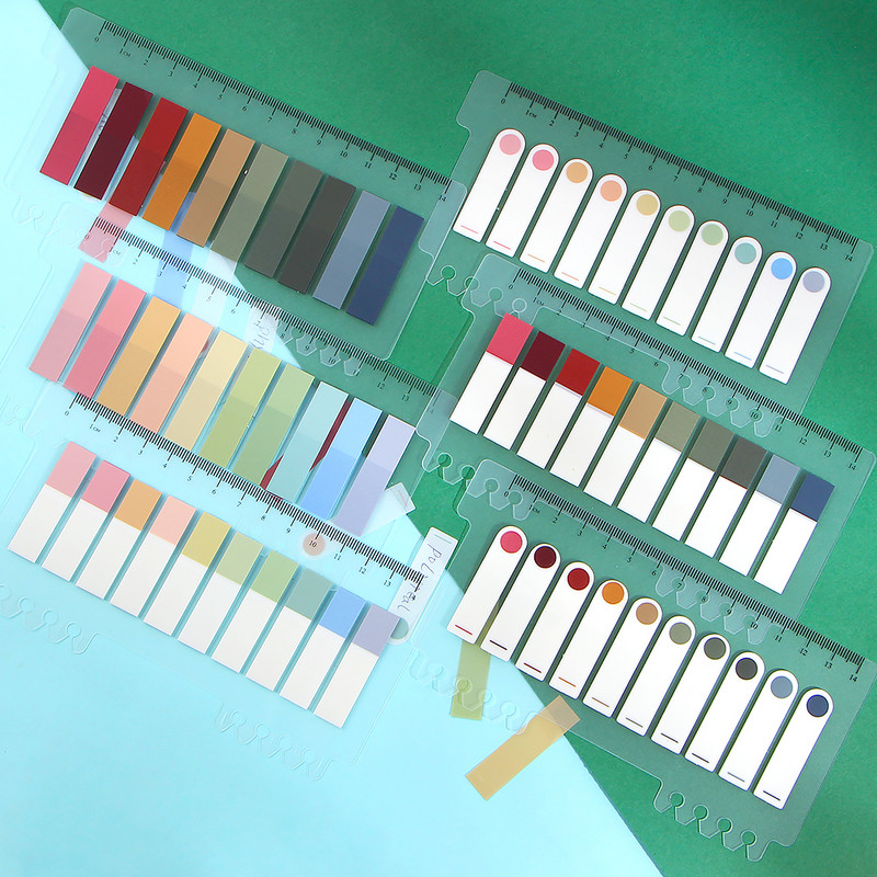 200 vnt. / rinkinys PET vandeniui atsparus planavimo lipdukas Rodyklės skyriklis Žymė Lipnios pastabos Mokykliniai reikmenys