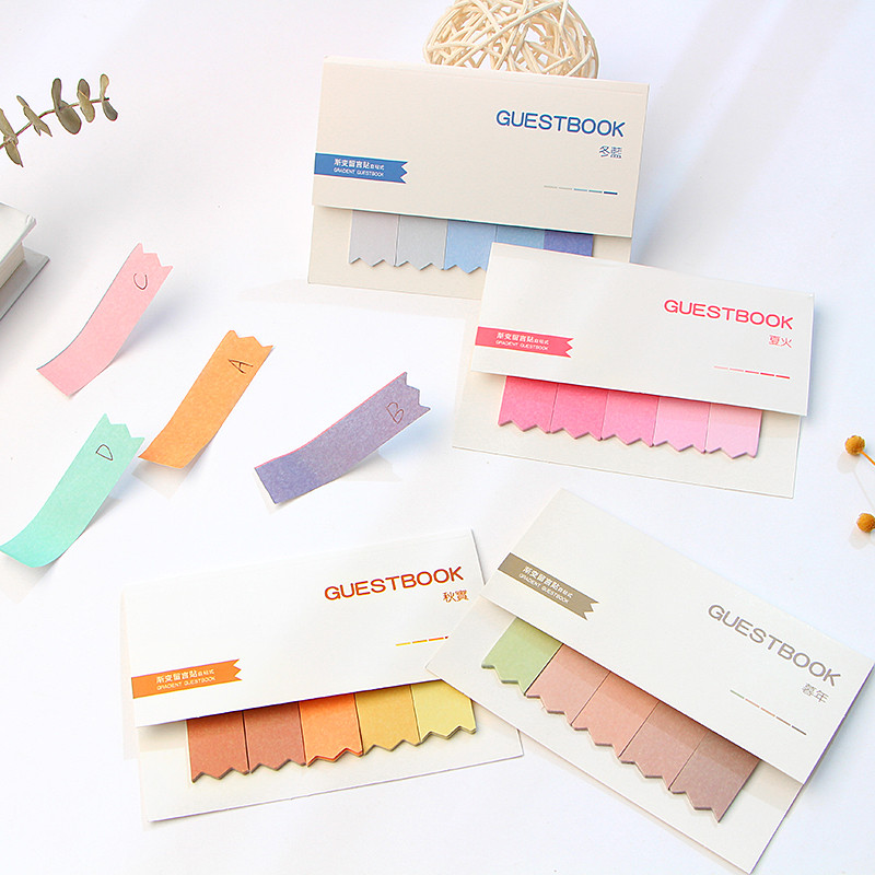 100 puslapių Kawaii užrašų knygelė Lipni žymė Pastabų rodyklė Paskelbta Planavimo priemonė Lipdukai Užrašų knygelės Biuro reikmenys