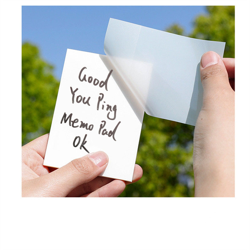 Прозрачен 50 бр. SML размер Memo Pad Отметка Маркер Мемо Стикер Хартия Офис Училищни пособия