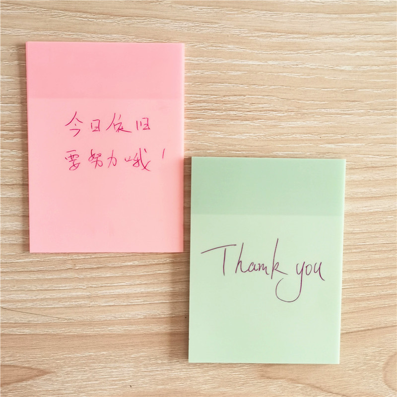 Прозрачен 50 бр. SML размер Memo Pad Отметка Маркер Мемо Стикер Хартия Офис Училищни пособия