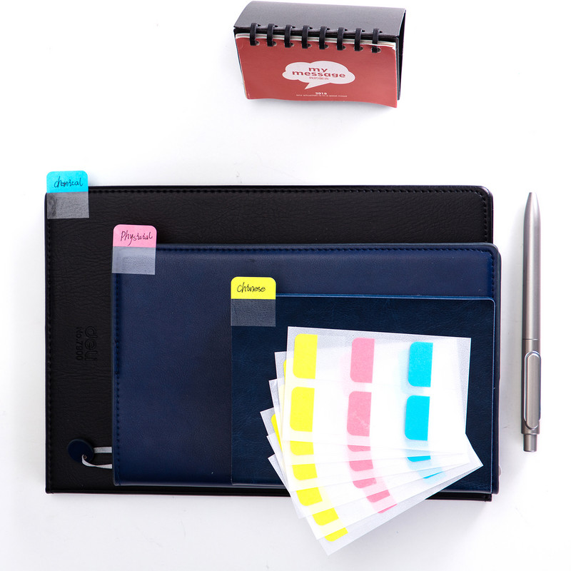 DELI Пластмасови планери Стикери Индексни раздели 3 цвята Отметка Лепящи бележки Офис Дом Училищни пособия Индекс разделители