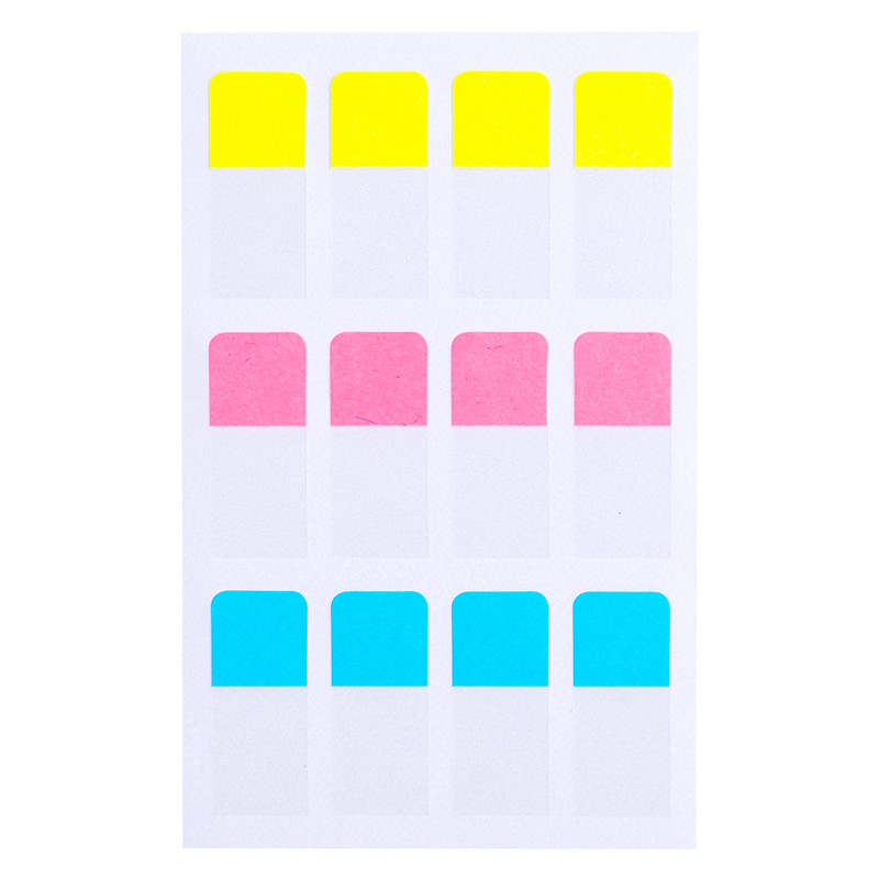 DELI Пластмасови планери Стикери Индексни раздели 3 цвята Отметка Лепящи бележки Офис Дом Училищни пособия Индекс разделители