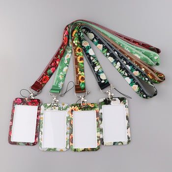 Ransitute R2898 Flower Series Measurable Lanyard Κάρτα ταυτότητας Κάρτα κλειδιού αυτοκινήτου Κάρτα κάρτας για γυμναστήριο Σήμα παιδικού μπρελόκ