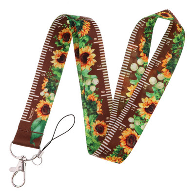 Ransitute R2898 Flower Series Measurable Lanyard Κάρτα ταυτότητας Κάρτα κλειδιού αυτοκινήτου Κάρτα κάρτας για γυμναστήριο Σήμα παιδικού μπρελόκ