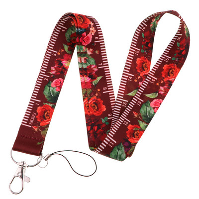 Ransitute R2898 Flower Series Measurable Lanyard Κάρτα ταυτότητας Κάρτα κλειδιού αυτοκινήτου Κάρτα κάρτας για γυμναστήριο Σήμα παιδικού μπρελόκ