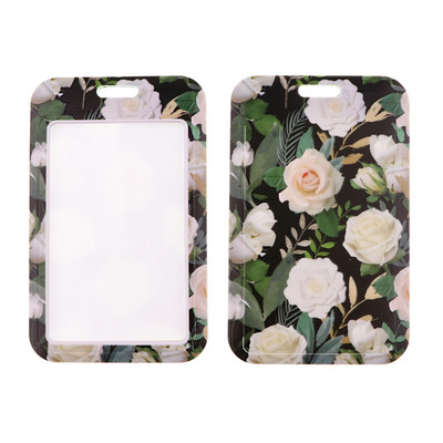 Ransitute R2898 Flower Series Measurable Lanyard Κάρτα ταυτότητας Κάρτα κλειδιού αυτοκινήτου Κάρτα κάρτας για γυμναστήριο Σήμα παιδικού μπρελόκ