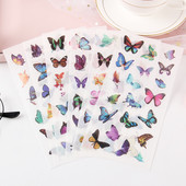 6 σεντόνια/Συσκευασία Kawaii Flying Butterflies Αυτοκόλλητο Washi Διακόσμηση υπολογιστή Σχολική γραφική ύλη