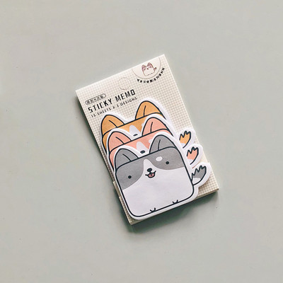 45 σεντόνια/συσκευασία Kawaii Penguin Pig Bear Cat Memo Pads Φοιτητική γραφική ύλη Σχολική προμήθεια γραφείου