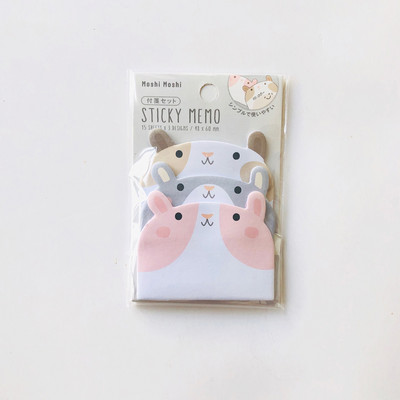 45 σεντόνια/συσκευασία Kawaii Penguin Pig Bear Cat Memo Pads Φοιτητική γραφική ύλη Σχολική προμήθεια γραφείου