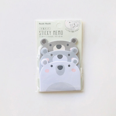 45 σεντόνια/συσκευασία Kawaii Penguin Pig Bear Cat Memo Pads Φοιτητική γραφική ύλη Σχολική προμήθεια γραφείου