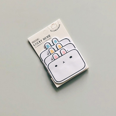 45 σεντόνια/συσκευασία Kawaii Penguin Pig Bear Cat Memo Pads Φοιτητική γραφική ύλη Σχολική προμήθεια γραφείου