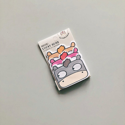 45 σεντόνια/συσκευασία Kawaii Penguin Pig Bear Cat Memo Pads Φοιτητική γραφική ύλη Σχολική προμήθεια γραφείου