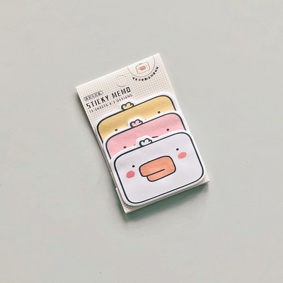 45 σεντόνια/συσκευασία Kawaii Penguin Pig Bear Cat Memo Pads Φοιτητική γραφική ύλη Σχολική προμήθεια γραφείου