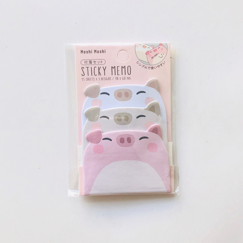 45 листа/Опаковка Kawaii Пингвин Прасе Мечка Котка Блокчета за бележки Студентски канцеларски материали Училищни офис консумативи