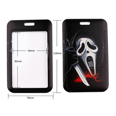 PC3446 Movie Murder Ghost Fashion Lanyards Κάλυμμα θήκης Κάλυμμα Κάρδου Λεωφορείου Κάτοχος Σήματος Κάλυμμα θήκης κάρτας πιστωτικής κάρτας Κάτοχος ιμάντα κάρτας
