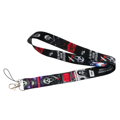 PC3446 Movie Murder Ghost Fashion Lanyards Κάλυμμα θήκης Κάλυμμα Κάρδου Λεωφορείου Κάτοχος Σήματος Κάλυμμα θήκης κάρτας πιστωτικής κάρτας Κάτοχος ιμάντα κάρτας