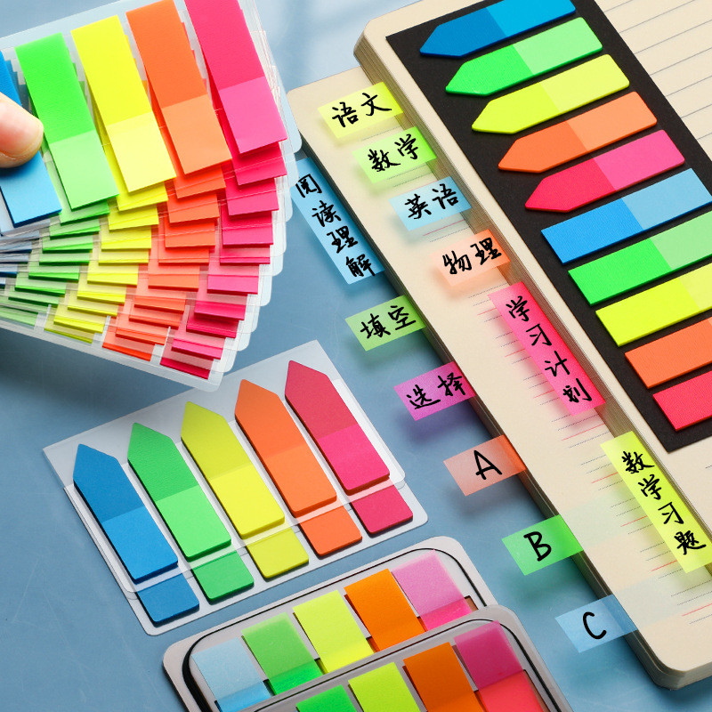 Ретро Morandi Маркери Хартиен индекс Notepad Стикери за отметки Memo Pad Лепящи бележки Хартиени ученически пособия Kawaii Канцеларски материали