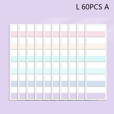 60/120/240 PCS Πολύχρωμες κολλώδεις εγγράψιμες καρτέλες ευρετηρίου με δυνατότητα επανατοποθέτησης Σημαίες για σελίδες Σημειώσεις ανάγνωσης βιβλίων