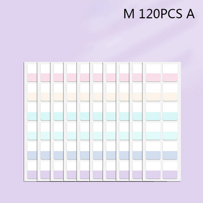 60/120/240 PCS Πολύχρωμες κολλώδεις εγγράψιμες καρτέλες ευρετηρίου με δυνατότητα επανατοποθέτησης Σημαίες για σελίδες Σημειώσεις ανάγνωσης βιβλίων