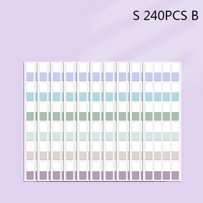 60/120/240 PCS Πολύχρωμες κολλώδεις εγγράψιμες καρτέλες ευρετηρίου με δυνατότητα επανατοποθέτησης Σημαίες για σελίδες Σημειώσεις ανάγνωσης βιβλίων