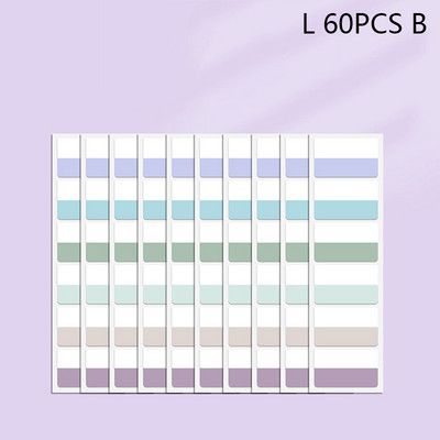60/120/240 PCS Πολύχρωμες κολλώδεις εγγράψιμες καρτέλες ευρετηρίου με δυνατότητα επανατοποθέτησης Σημαίες για σελίδες Σημειώσεις ανάγνωσης βιβλίων