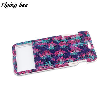 Flyingbee X1691 Leaves Painting Art Модни въжета ID Badge Holder Bus Pass Case Cover Slip Bank Credit Card Holder Lant