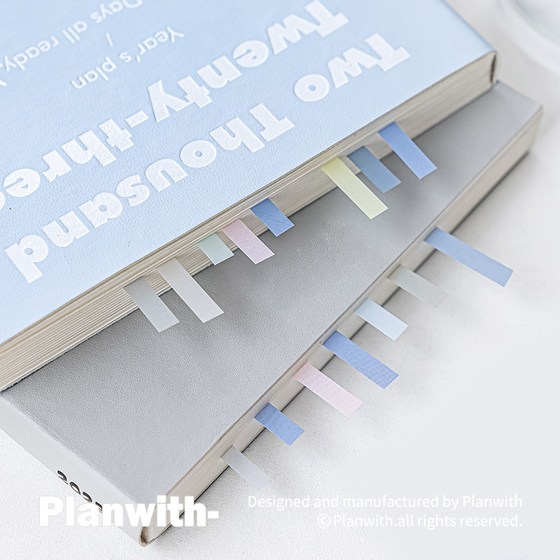 1 бр. Комплект тънки индексни стикери 300/160 листа PET Цветни бележки Лепящи бележки Етикет Книга Точков маркер Офис Училище A7334