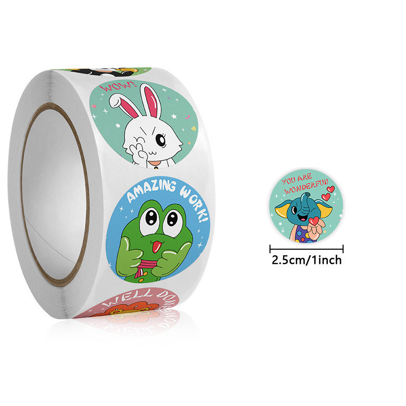 Studentų motyvaciniai lipdukai Mieli gyvūnų lipdukai apdovanojimų lipdukai vaikams lipdukai mielas gyvūnas Lipnios etiketės