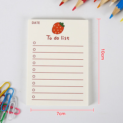 Βιβλίο σημειώσεων Simple Memo Pad Tearable Not Sticky Kawaii Decoration Sticky Notes Fruit Hand Account Memo Message Paper To Do List