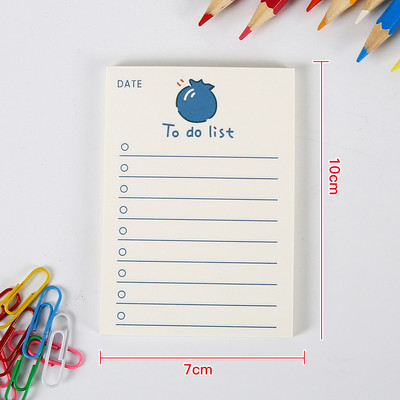 Βιβλίο σημειώσεων Simple Memo Pad Tearable Not Sticky Kawaii Decoration Sticky Notes Fruit Hand Account Memo Message Paper To Do List