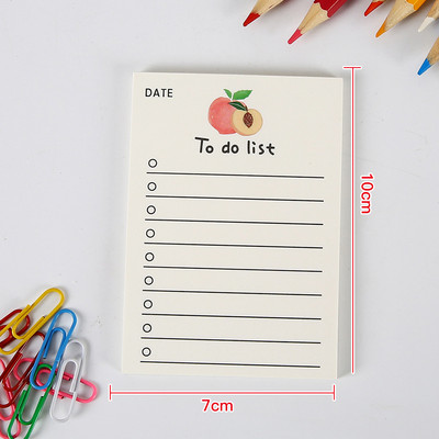 Βιβλίο σημειώσεων Simple Memo Pad Tearable Not Sticky Kawaii Decoration Sticky Notes Fruit Hand Account Memo Message Paper To Do List