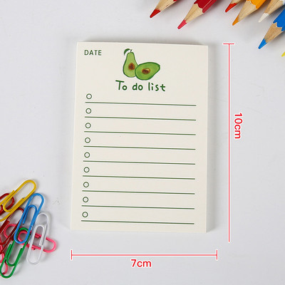 Βιβλίο σημειώσεων Simple Memo Pad Tearable Not Sticky Kawaii Decoration Sticky Notes Fruit Hand Account Memo Message Paper To Do List