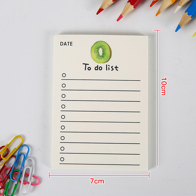 Βιβλίο σημειώσεων Simple Memo Pad Tearable Not Sticky Kawaii Decoration Sticky Notes Fruit Hand Account Memo Message Paper To Do List