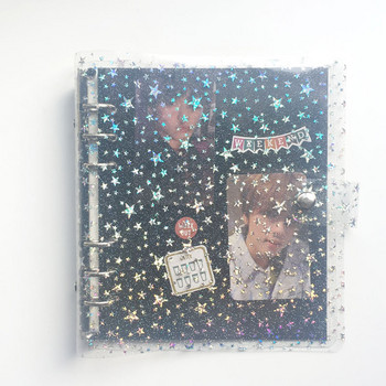 Yiwi Transparent Star Soft PVC Φορητό άλμπουμ φωτογραφιών Jelly Color Album for Mini Instax & Name Card Album de Photos