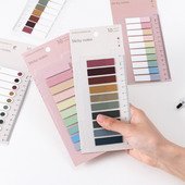 200 φύλλα Ευρετήριο Καρτέλες Μαρκαδόροι Kawaii Stationery Papeleria Δημοσιεύτηκε Χαρτί σελιδοδείκτης Σημαίες Καρτέλες Νέον Σελίδα Σχολικά είδη γραφείου