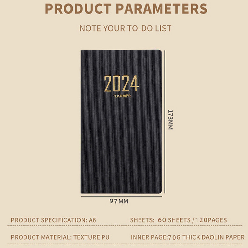 2024 m. darbotvarkės bloknotas „Cuadernos Planner“ Savaitės „Libreta“ sąsiuviniai ir žurnalai Dienoraštis „Cahier“ biuro priedai Žurnalų bloknotas