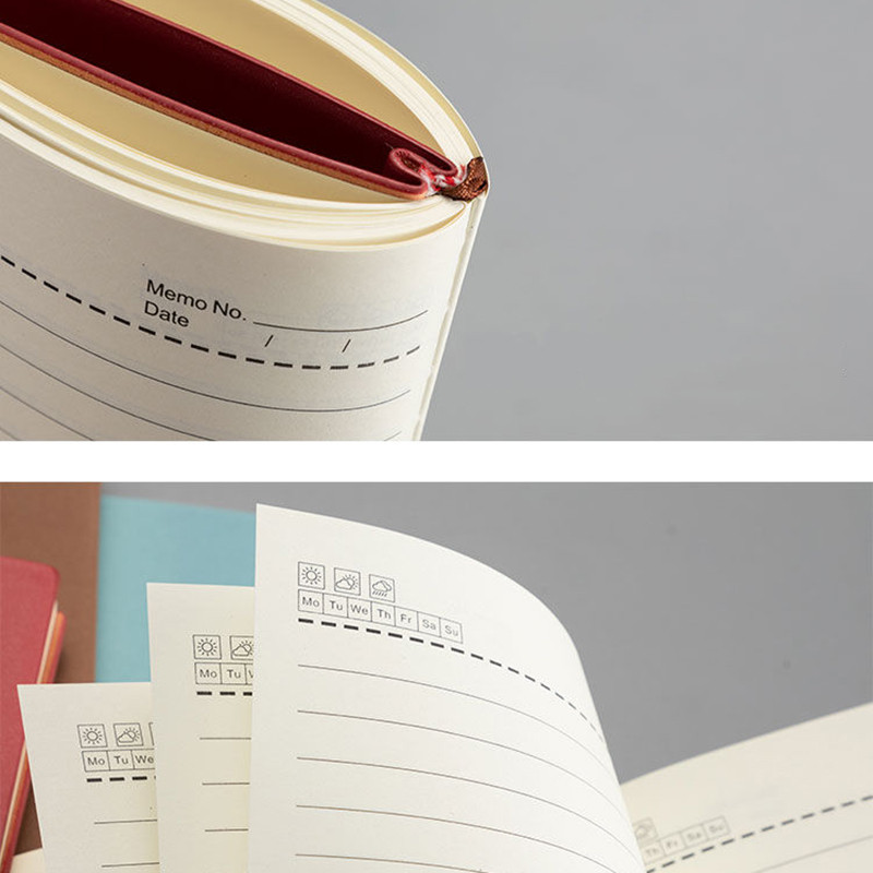 Prijenosne bilježnice A6 Travelers Journals Bilježnica za zapise sastanaka u školskom uredu, Dnevnici od meke kože, 160 stranica, 80 g/m², Dnevni red 2023./24.