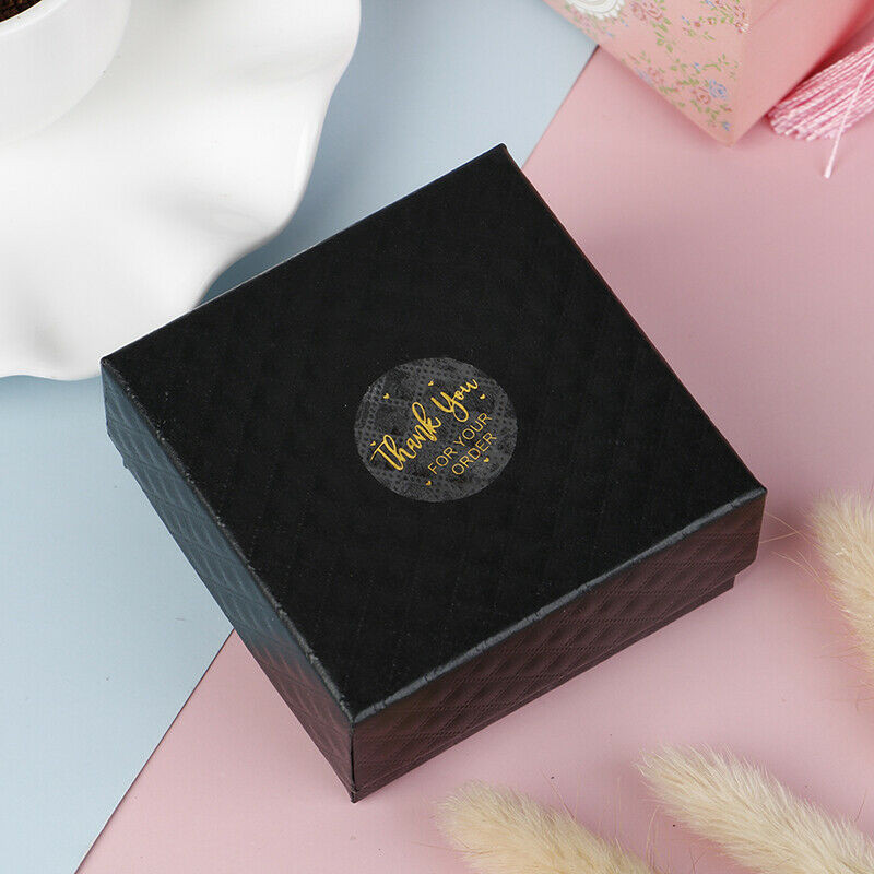 50-500 бр. 1 инч прозрачно златно фолио Благодарствени стикери за запечатване на пликове Етикети Стикери Красиви неща вътре за подаръци Пакет