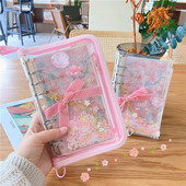 Sharkbang A6 Sakura Loose Leaf Σετ σημειωματάριων 90 φύλλων Χαρτιά Bullet Binder Dairy Cherry Blossoms Binder Journals Book Stationery