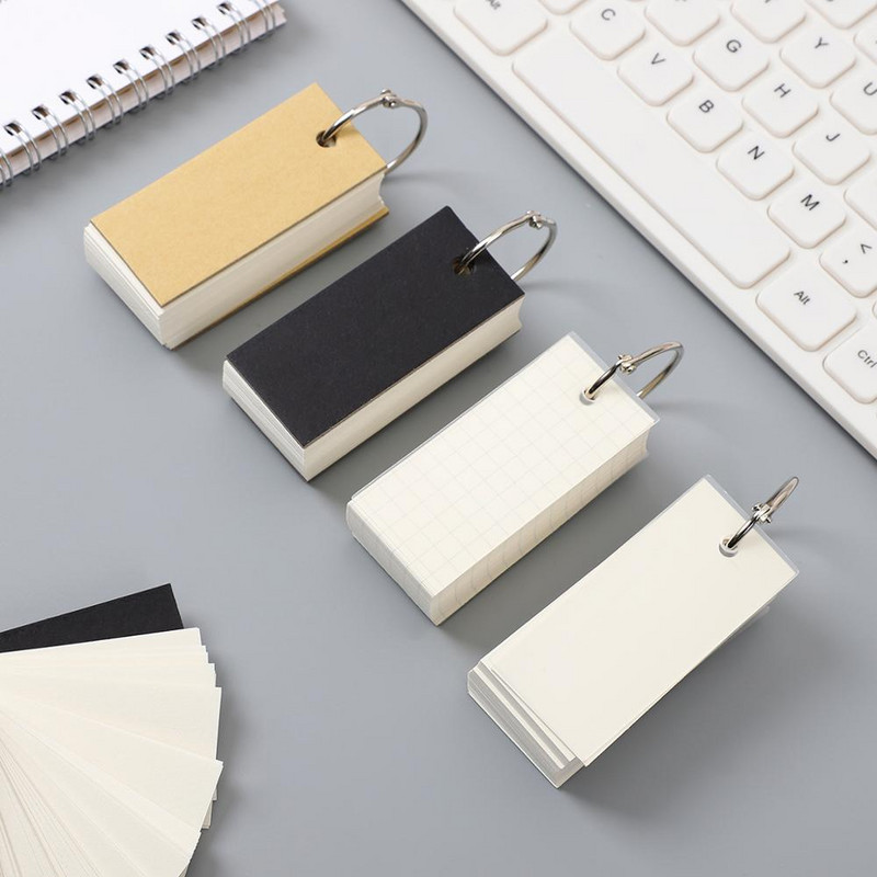 JIANWU 1PC Metal Ring memo Творческа простота Бележник Mini memo pad notebook Преносим дневник kawaii канцеларски материали