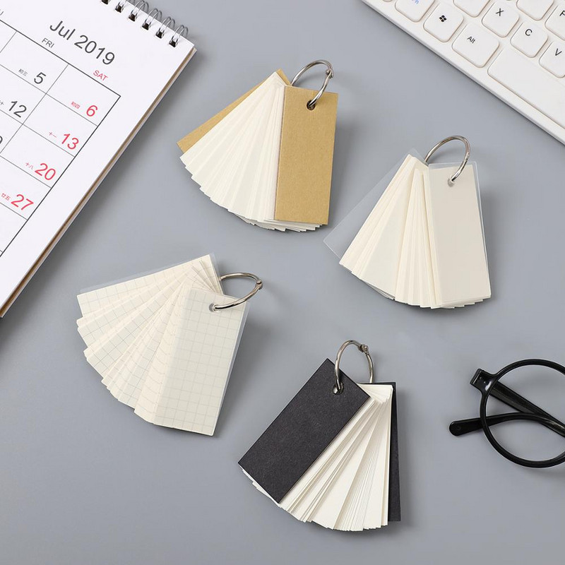 JIANWU 1PC Metal Ring memo Творческа простота Бележник Mini memo pad notebook Преносим дневник kawaii канцеларски материали