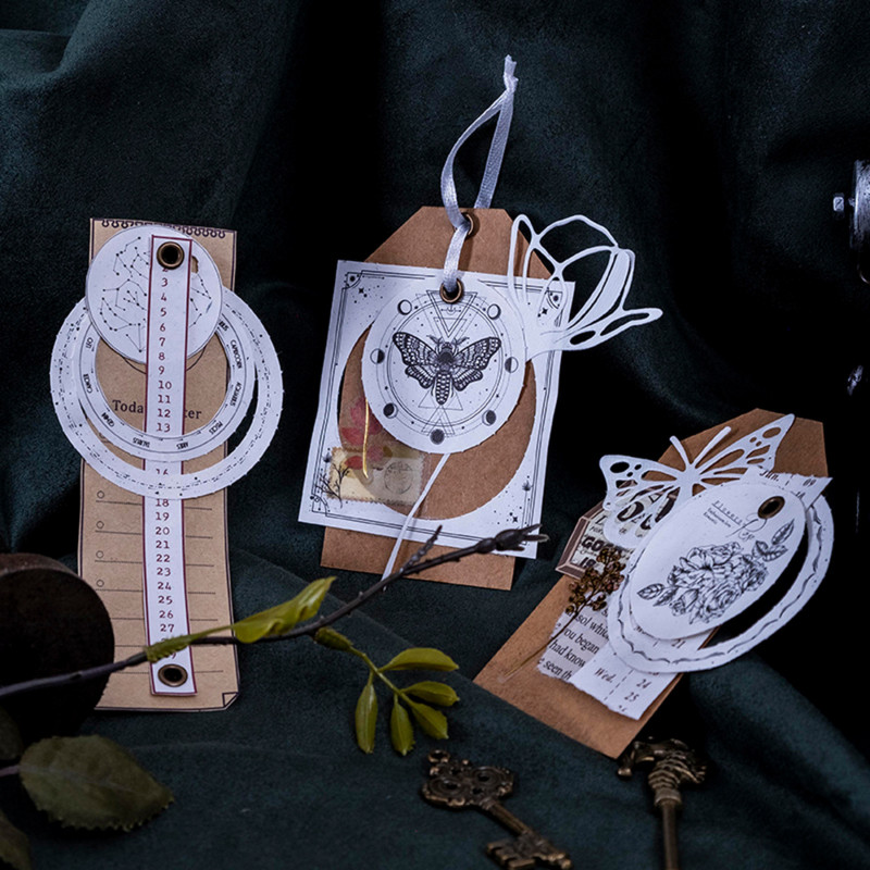 Mr.paper 8 стила 30 бр./книга Естетична пеперуда Memo Pad Литературно цвете Ръчна сметка Декоративни материали канцеларски материали Memo Pad