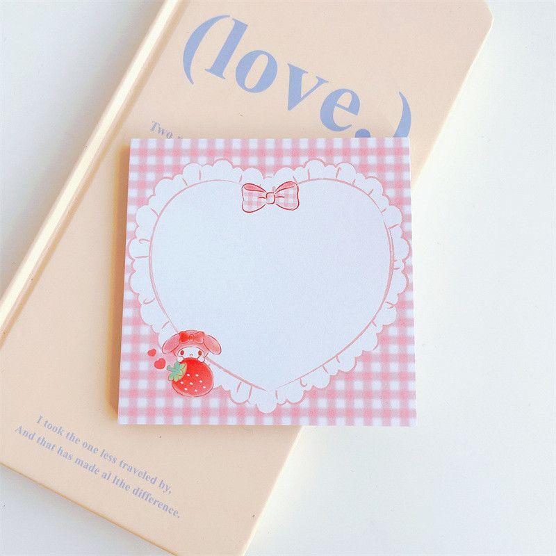 Корейски Ins Анимационни герои Сладка лепкава бележка Ученик Kawaii Memo Pad Хартия за съобщения Училищни канцеларски материали 50 листа N пъти Залепете