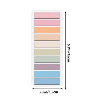 200 листа/опаковка Sticky Notes Цветни самозалепващи се бележки Memo Pad Отметки Лепящи раздели Note Pad Офис аксесоари Корейски канцеларски материали