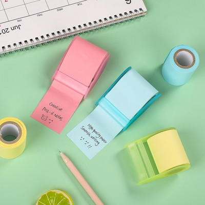 JIANWU Creative Roller Sticky Notes Koreja N reizes Publicēts Vienkārša piezīme Ziņojums Papīrs Dienasgrāmata Piezīmju bloks Biroja piederumi Kancelejas preces