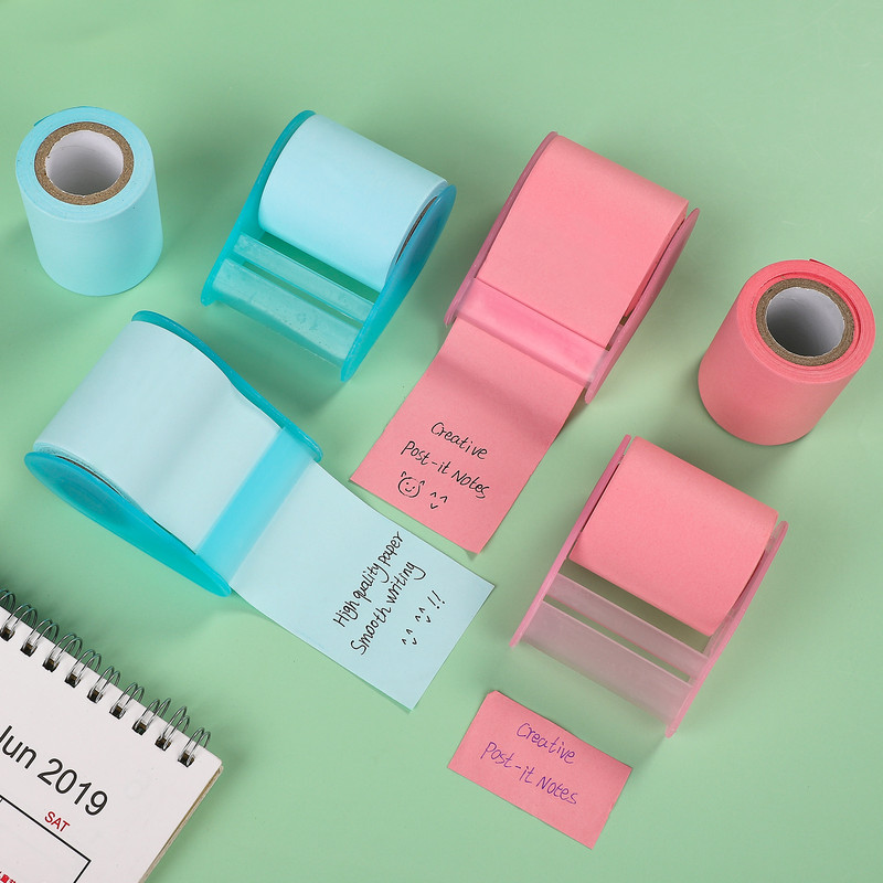 JIANWU Creative Roller Sticky Notes Корея N пъти Публикувано Обикновено мемо Съобщение Хартиен дневник Бележник Офис аксесоари Канцеларски материали