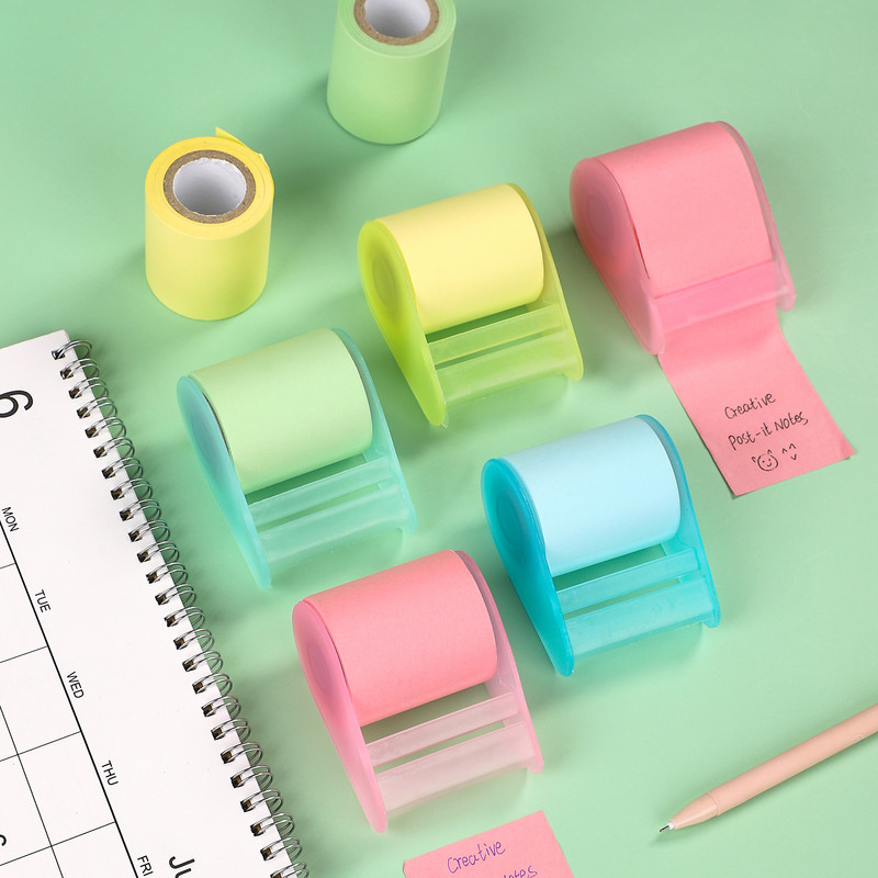 JIANWU Creative Roller Sticky Notes Корея N пъти Публикувано Обикновено мемо Съобщение Хартиен дневник Бележник Офис аксесоари Канцеларски материали